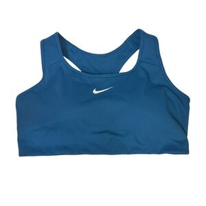 NWT Women’s Nike Swoosh Bra Teal/White Size 2X